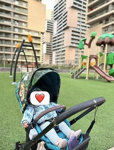 cybex uşaq arabası: Satilir. Kolyaska qenedli qara (qenedinin biri qirilib) ve ayrica ustu — 9