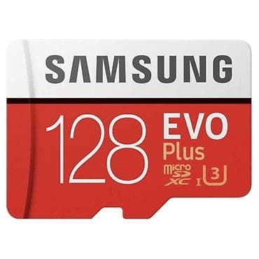 ssd har disk: Samsung EVO Plus microSDXC 128 GB yaddaş kartı. Yazma sürəti 60 MB/s — 1