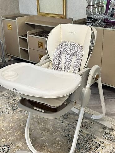 uşaq oyuncaq dəsti schleich: Kidillo brendi uşaq yemək stulu-Salyan rayonunda. - Rəng: krem/boz - — 5