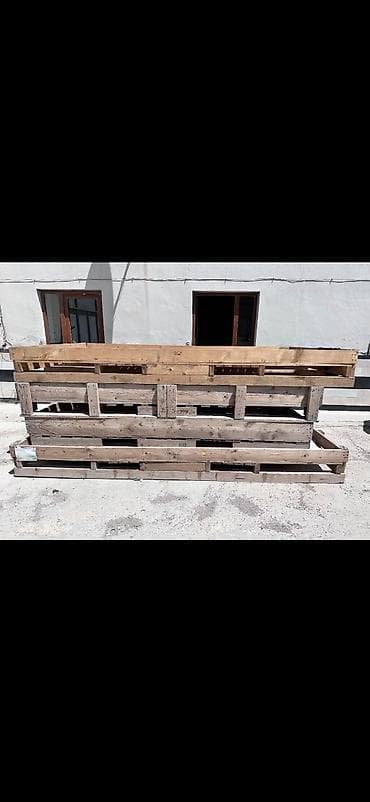 Ev və bağ: Taxta palet və palet bortları (konteyner yanlıqları) dəsti - — 1