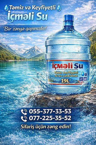 İçməli su – 19 litrlik damacana - Məhsul: Ozonlaşdırılmış, qazsız