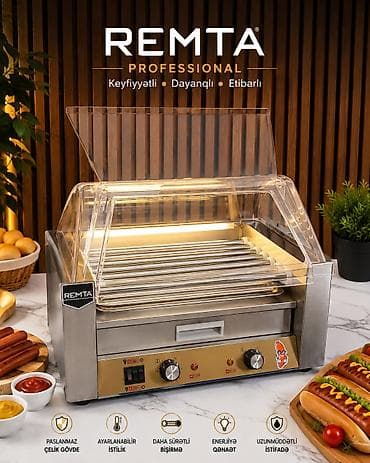 🌭 REMTA Hot Dog Aparatı – Peşəkar və Güclü Həll! Fast-food, kafe — 3
