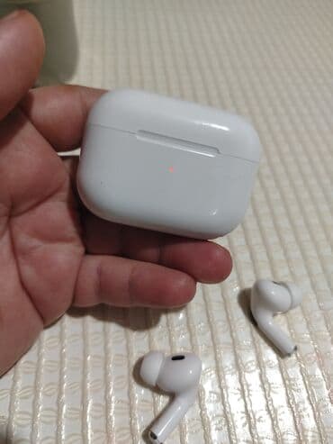 airpods pro satilir: Simsiz (Bluetooth) Qulaqcıqlar, Apple, rəng - Ağ — 5