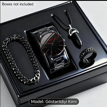 mirvari boyunbağı: Klassik Saat dəsti, rəng - Qara — 1