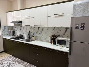 balkonda metbex mebeli: Mətbəx mebeli – 500 AZN - Material: akril MDF - Ölçü: 3.40 m - — 1