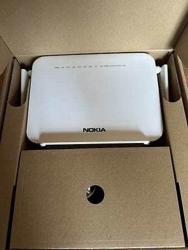 ev modemi: Nokia 5G G-1425G-B GPON/ONT router Xüsusiyyətlər: - Brend/model — 2