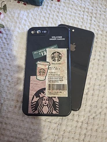 айфон 5 с: IPhone 8 Plus, Черный, Отпечаток пальца — 10