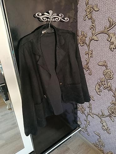 tek qaş: Qadın klassik qara bleizer - Ölçü: 44 (şəkildə qeyd) - Material — 4