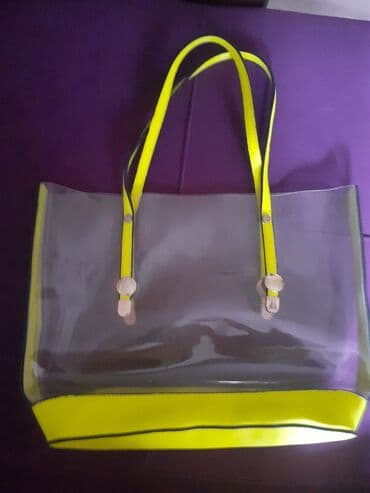 qaşlı çanta: Сумка прозрачная, можно через плечо, в нормальном состоянии — 1