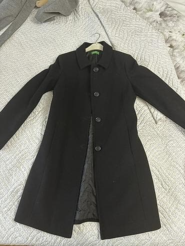 Palto, Benetton, S, rəng - Qara — 2