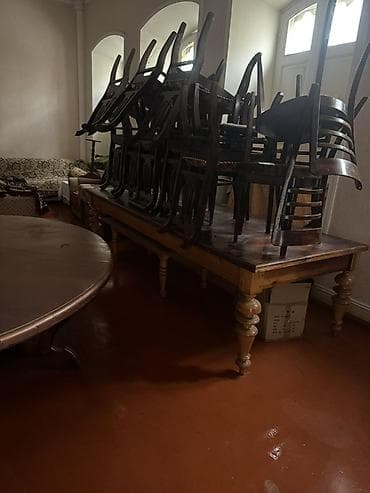 10 10 profil: Qonaq masası, Açılmayan, Taxta, Yumru masa — 5