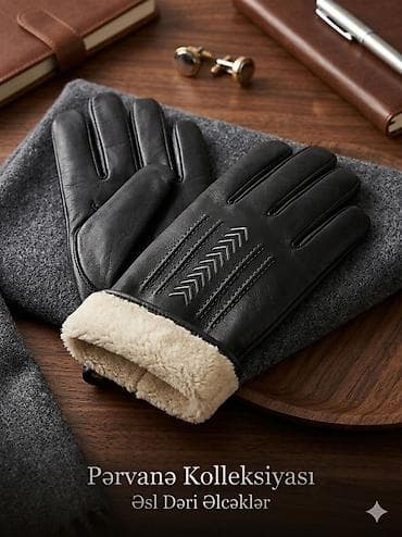 Kurtkalar: Pərvanə Kolleksiyası – Əsl Dəri Əlcəklər - Material: yüksək — 2