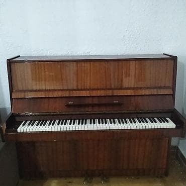 Şaquli pianino - Korpus: cilalı tünd qoz/maun örtük, klassik düz — 5