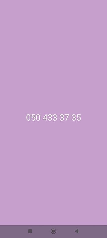 bal: VIP nömrələr satılır: 1) 050 505 44 04 - Yadda qalan, ritmik — 2