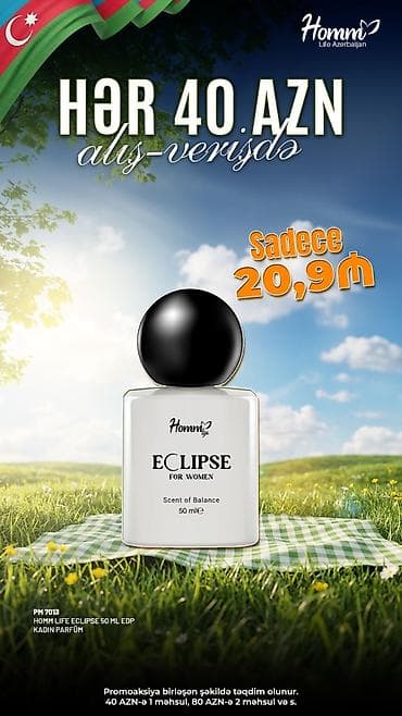 veb vatsap com: Homm Life Azerbaijan – Hommye Eclipse For Women EDP, 50 ml - Qadın — 1