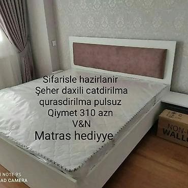 ✴️Sifarisle hazirlanir ✴️İki neferlik carpayi ✴️Yuksek keyfiyyet ucuz