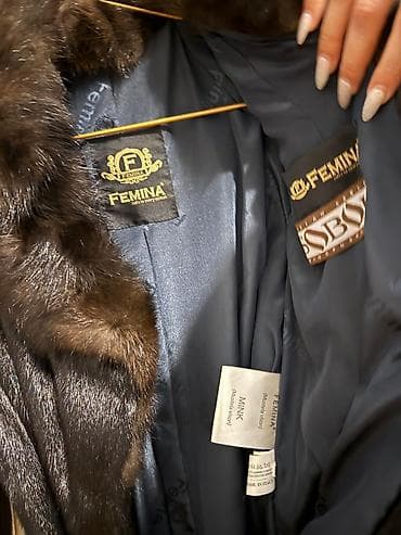 Femina brendinin orijinal xəz palto-su. - Material: təbii mink — 4