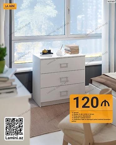 taxta komod: La Mini komod - Model kodu: 6051 - Ölçülər: dərinlik 40 sm × — 1