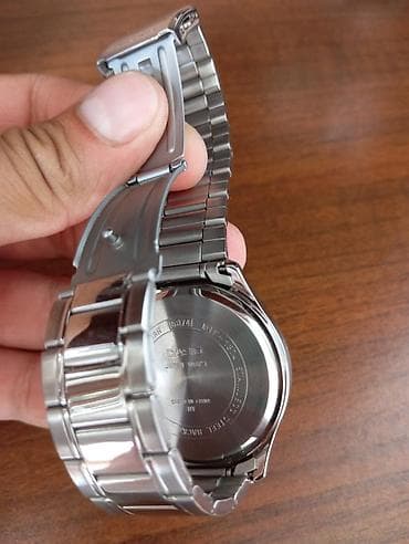 eloktron saat: CASIO kişi qol saatı - Korpus və qolbaq: paslanmayan polad, qatlanan — 4