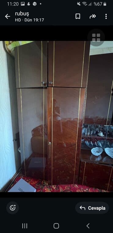 шкаф для посуды: Новый, Распашной, 6 дверей Прямой шкаф, Стенка — 3