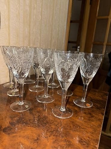 çaxır qabı: Qədəhlər, Xrustal — 3