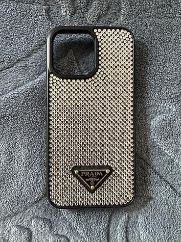 Мобильные телефоны и аксессуары: Prada Milano kristal daşlı telefon qabı 25 azn alinib - Model — 1
