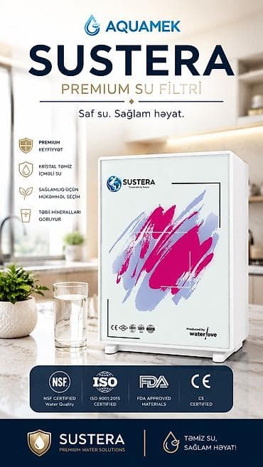 Sustera Slim – Təmiz su, rahat həyat 💧 Eviniz üçün kompakt və müasir — 1