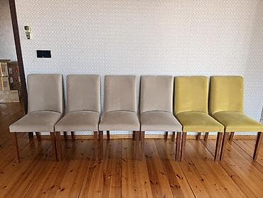 kafe stullari: Qonaq otağı üçün, Yeni, Açılan, Dördbucaq masa, 6 stul — 10