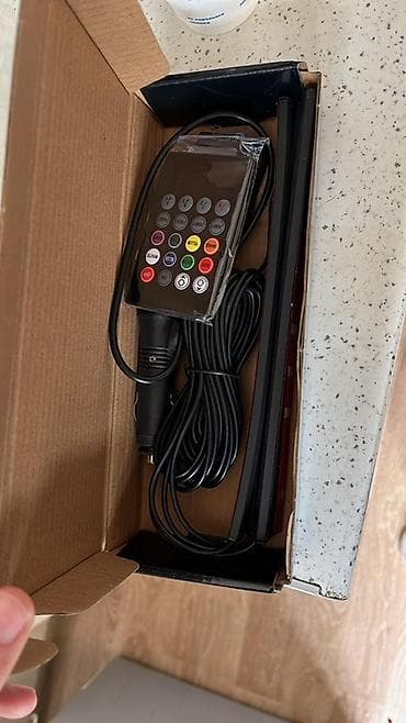 Avtomobil satışı: Avtomobil üçün RGB LED interyer işıq zolaqları dəsti - 4 ədəd elastik — 3