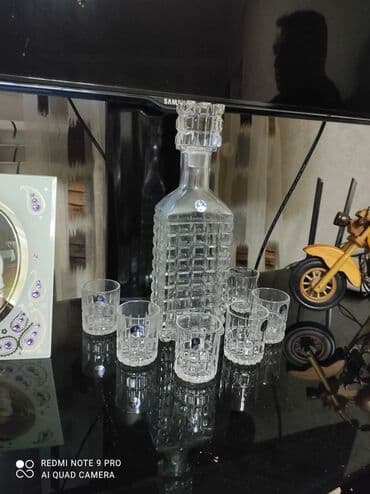 Mətbəx aksesuarları: Viski qabi qedimi istifade edilmeyib xrustaldi — 1