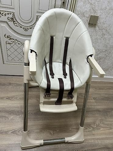 Детский мир: Uşaq yemək stulu Rəng: krem və qəhvəyi tonlar Təkli, möhkəm metal — 5