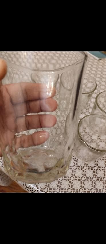 qab dəsti: Stəkanlar, Şüşə, 6 ədədli dəst, 250 ml, Rusiya — 2