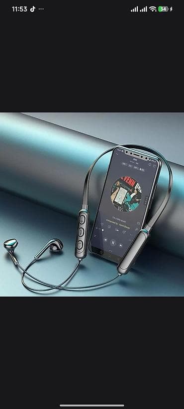 iphone 8 irşad: Bluetooth boyunbağı tipli qulaqlıq - 9D Surround Stereo səs: dərin — 2