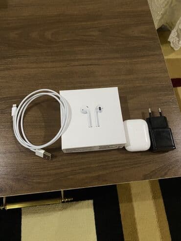 чехол для ipad mini: Б/у Беспроводные (Bluetooth) Наушники, Apple, цвет - Белый — 2