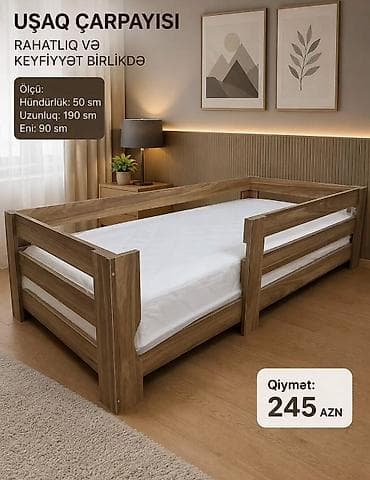 qız otaqları: Uşaq çarpayısı – rahatlıq və keyfiyyət bir arada. Minimalist və — 1