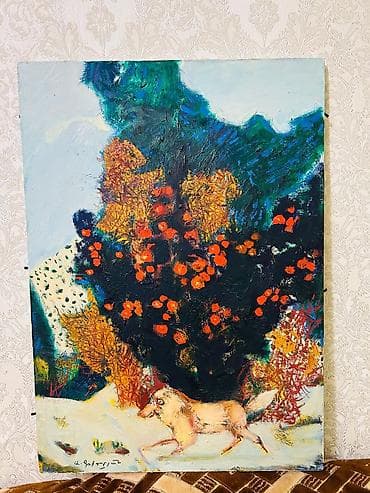 Дом и сад: Rəsm əsəri: “Şakor” (2015) Texnika: yağlı boya, kətan üzərində Ölçü — 1