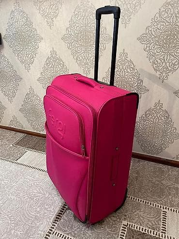 Velosiped aksesuarları: Fergi brendinin iri ölçülü səyahət çamadanı - Rəng: parlaq çəhrayı - — 4