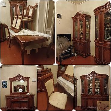 Qonaq otağı dəsti – klassik üslub Tərkib: - Geniş yemək masası - 6