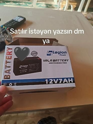 kompresör 100 lt: Legion Power VRLA batareya – 12V 7Ah - Model: 6FM7 (12V7AH/20HR) — 2