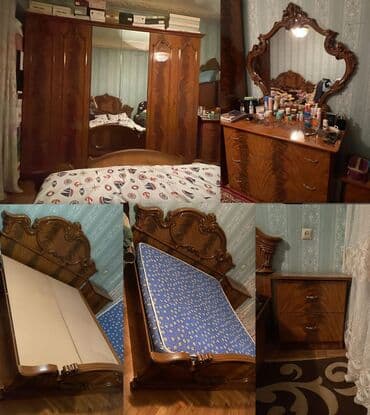 yatağ: Yataq desti tam saglam veziyyetde problemi yoxdur. Taxt dolab termo 2 — 1