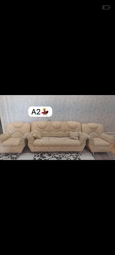 Model A2 – 3-lü yumşaq mebel dəsti - Tərkibi: 1 ədəd 3 nəfərlik divan lalafo.az -da Model A2 – 3-lü yumşaq mebel dəsti - Tərkibi: 1 ədəd 3 nəfərlik divan