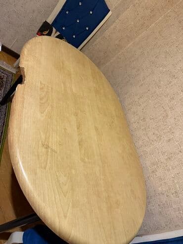 Sifarişlə mebel: Qonaq masası, Açılmayan, Taxta, Oval masa — 2