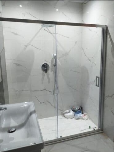 hamam ucun duş kabinleri: Yeni Arakəsmə, Düzbucaqlı, Pulsuz çatdırılma — 23