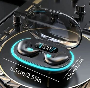 Yeni Simsiz (Bluetooth) Qulaqcıqlar, rəng - Qara