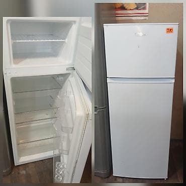 İki qapılı soyuducu - Üst kamera: dondurucu bölmə, tək tel rəf - Alt