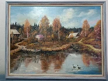 divan sekilleri: Məhsul: Orijinal yağlı boya tablo – “Payız kənd mənzərəsi”Əl işi — 7