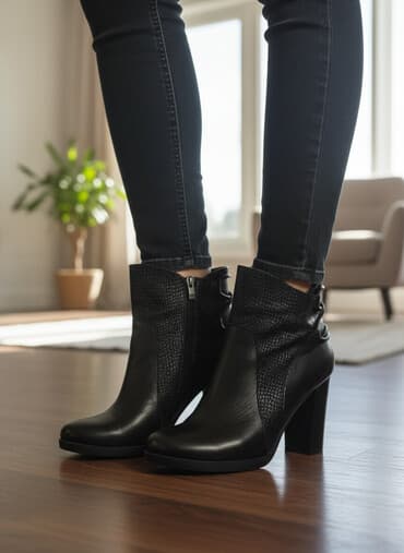 rezin bot: Ölçü: 40, rəng - Qara, İşlənmiş — 1