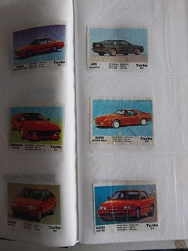 турбо аз мерседес: Turbo qara seriya 51-120. Turbo saqqız kolleksiya kartları – avtomobil — 7