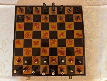 купить антиквариат: Шахматы из слоновой кости, антиквариат с Советских времен. Лаковая — 4