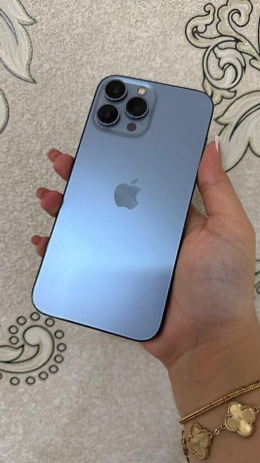 Техника и электроника: IPhone 13 Pro Max, 256 ГБ, Sierra Blue, Беспроводная зарядка, Face ID — 7
